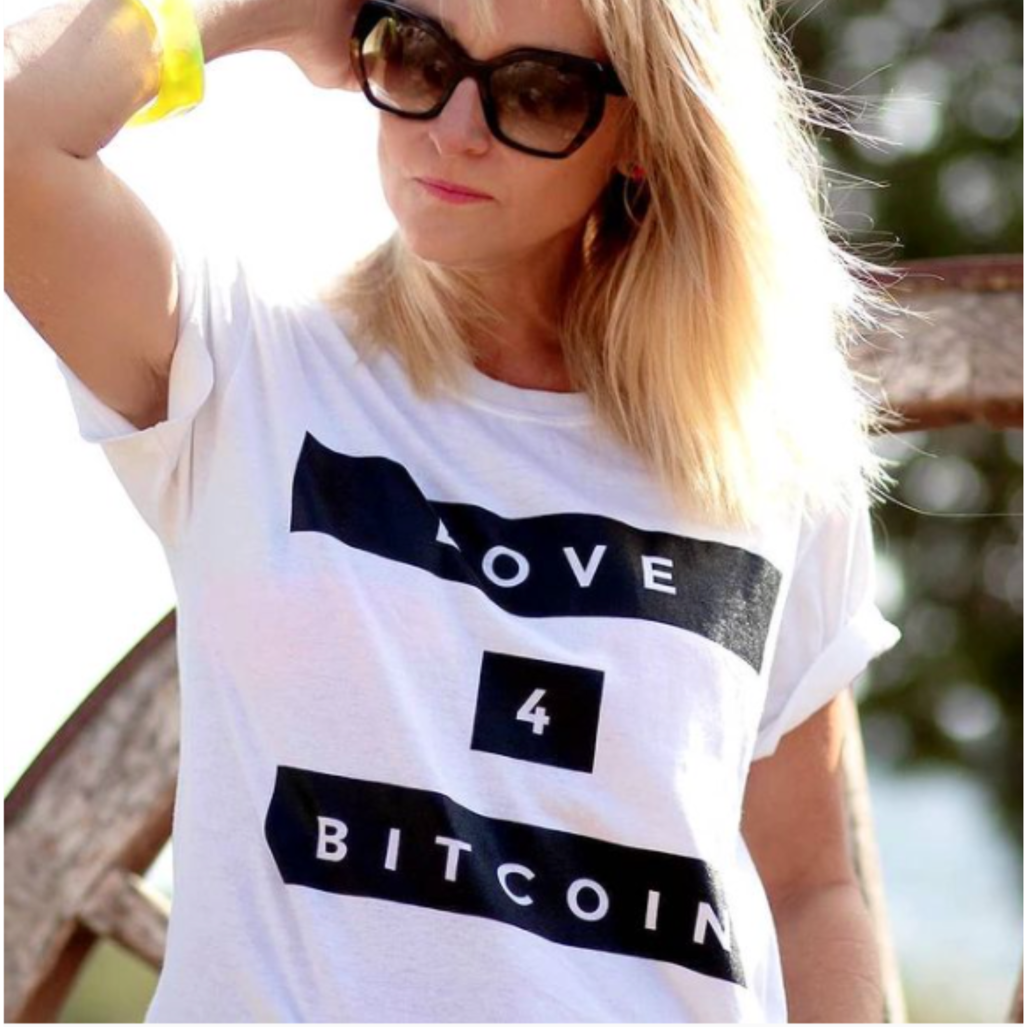 Love4Bitcoin "Blocks" T for Women (White)