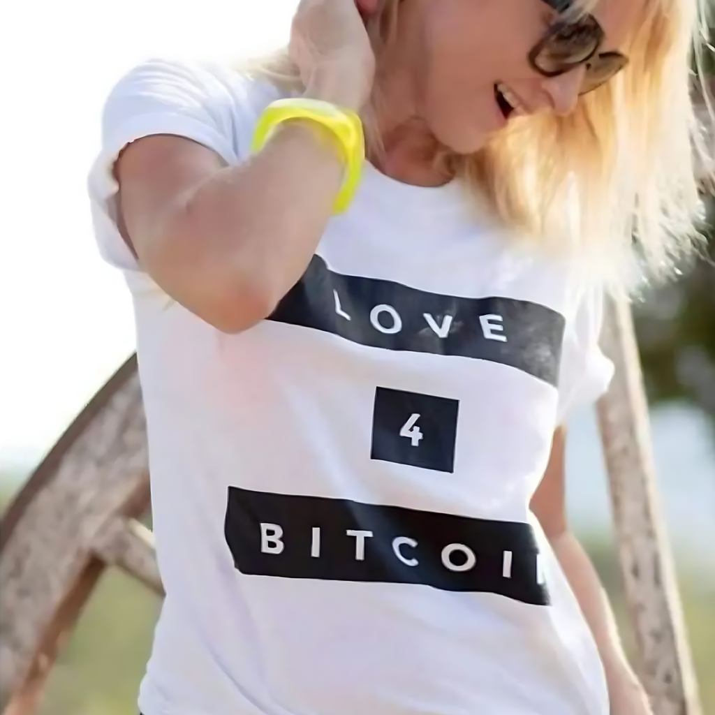 Love4Bitcoin "Blocks" T for Women (White)